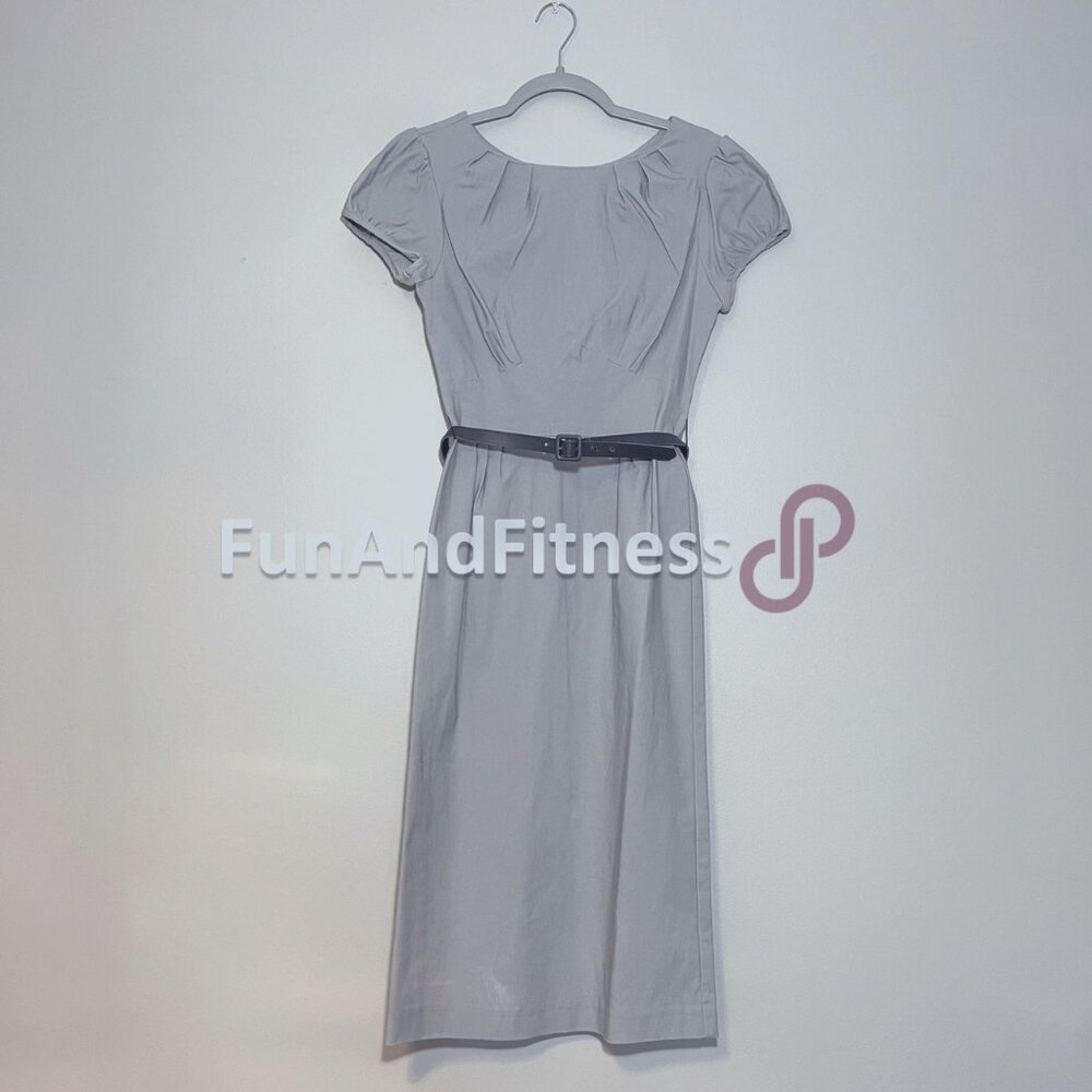 Stop Staring Grey Wiggle Dress sz M for Retro Pinup Work Dine and/or Fun!